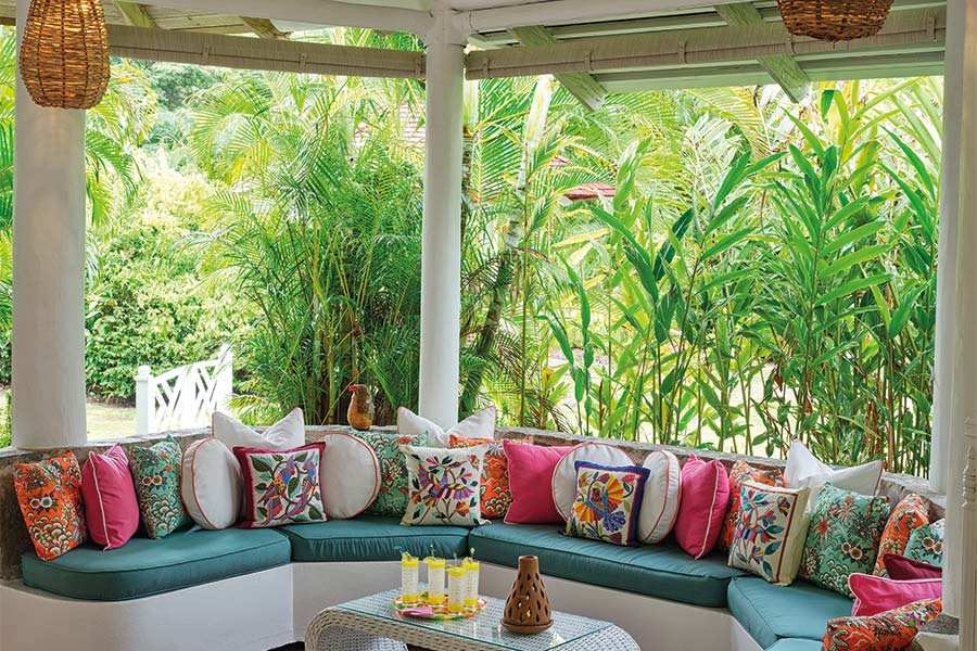 bamboo lounge seating